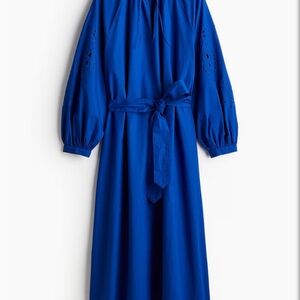 H&M Royal Blue Long Sleeve Dress